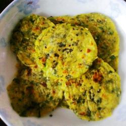红薯青菜煎饼的做法[图]