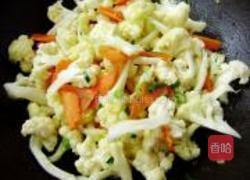 清炒菜花的做法图解4