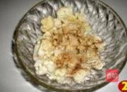 菜花拱肉的做法图解2