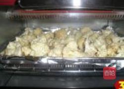菜花拱肉的做法图解3