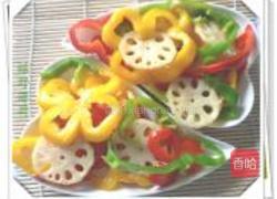 莲藕彩椒的做法图解7