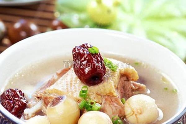 鲜莲红枣水鸭汤