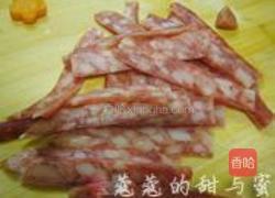 腊肠蒸鸡豆腐的做法图解1
