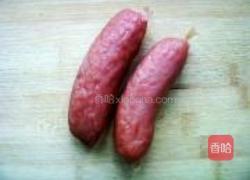 蒜薹红肠的做法图解2