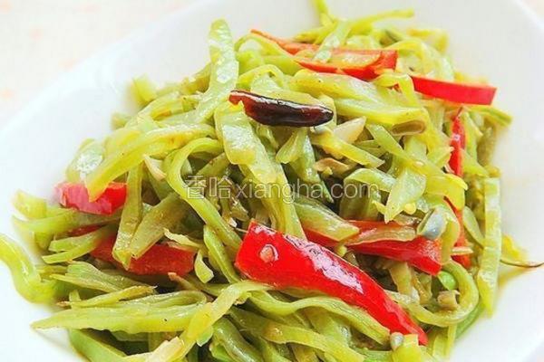 清炒扁豆丝
