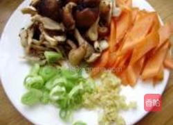 香菇烧油菜的做法图解2