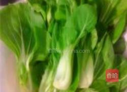 平菇油菜的做法图解1