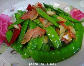蒜香培根荷兰豆[图]
