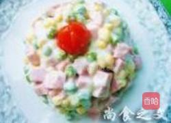 三色沙拉的做法图解4