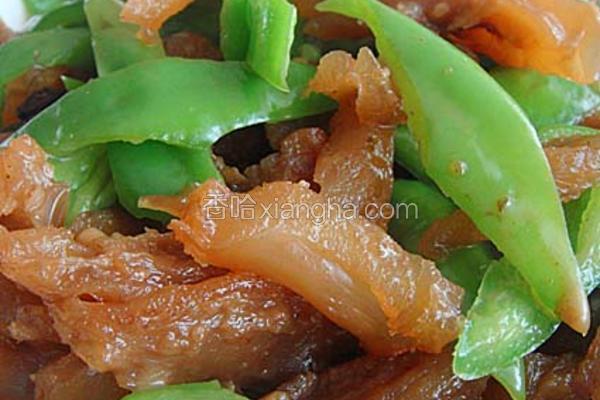 青椒炒牛筋