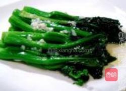 蒜蓉炒芥兰的做法图解7