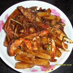 花蟹年糕的做法[图]