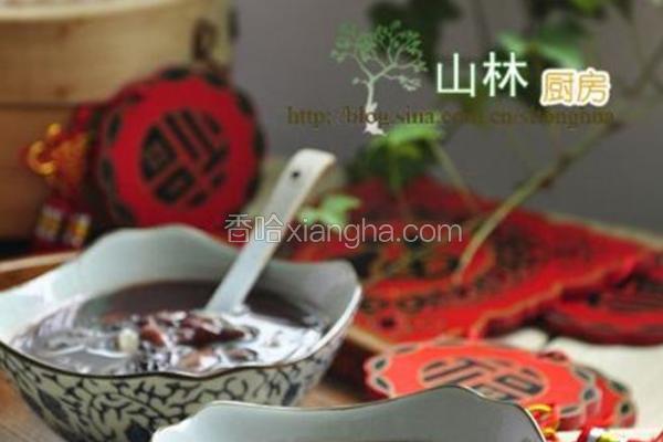 黑糯米红枣芸豆粥