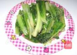 蒜末炒罗曼生菜的做法图解6