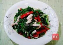 韭菜炒鱿鱼的做法图解12