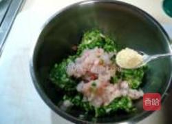 鲜虾菜心生煎包的做法图解8