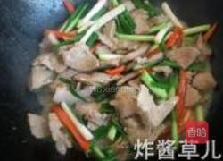 蒜苗炒猪肝的做法图解7