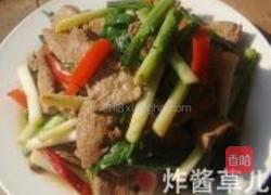 蒜苗炒猪肝的做法图解8