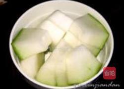 粉葛冬瓜眉豆汤的做法图解3