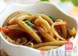 杂蔬肉丝炒乌东的做法图解6