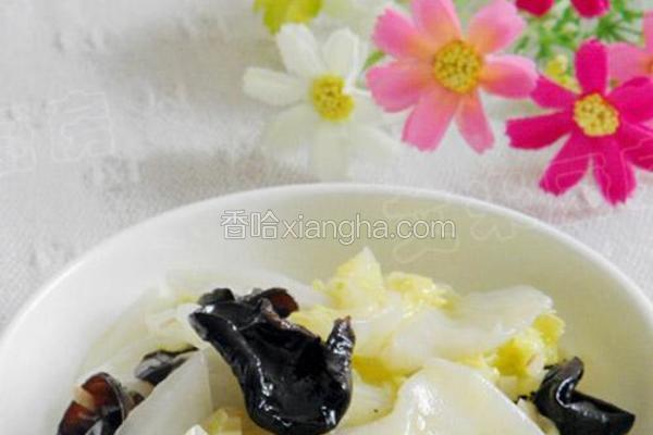 东北家常黑白菜