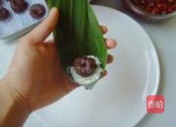 豆沙枣粽子的做法图解3