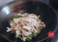 千张菜心的做法图解4