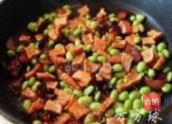 毛豆腊肉炒豆干的做法图解6