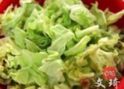 蚝油手撕包菜的做法图解1