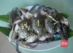 梭子蟹蒸粉丝的做法图解6