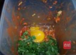 辣包菜饼的做法图解2