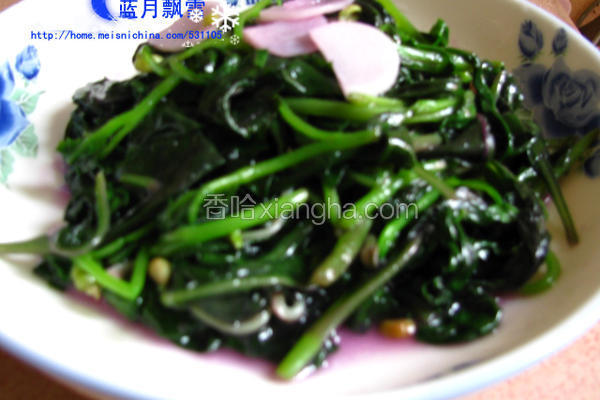蒜香紫贝菜