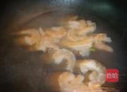 芥蓝花虾球的做法图解7