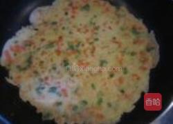 青椒胡萝卜煎饼的做法图解7