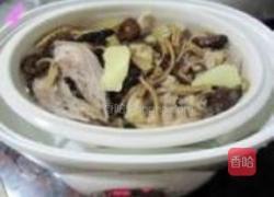 老鸭炖茶树菇的做法图解4