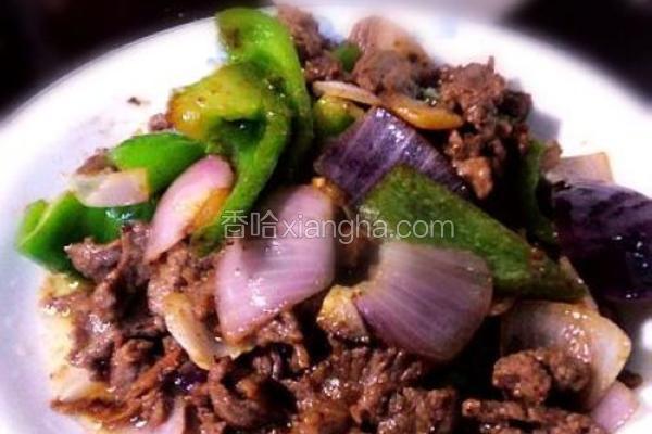 青椒蚝油烩牛肉