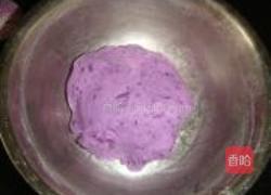 紫薯瓜仁饼的做法图解4