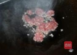 西洋菜肉末炒饭的做法图解4