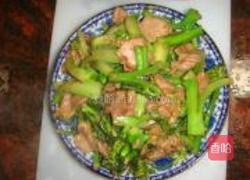 牛肉炒芥兰的做法图解5