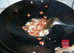 腊肠炒芥蓝菜的做法图解4