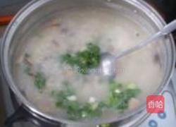 干贝香菇水鸭粥的做法图解4