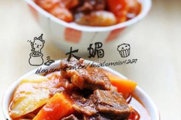 番茄炖牛肉