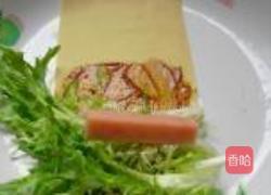 豆皮苦菊卷的做法图解6