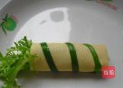 豆皮苦菊卷的做法图解8