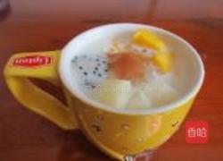 牛奶水果西米露的做法图解4