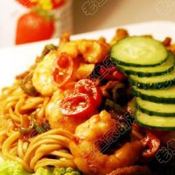 鲜虾炒面的做法[图]