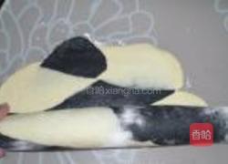 竹炭双色馒头的做法图解9