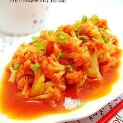 西红柿炒菜花的做法[图]