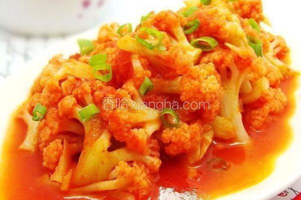 西红柿炒菜花