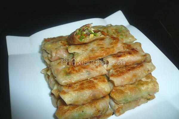 用馄饨皮做春卷